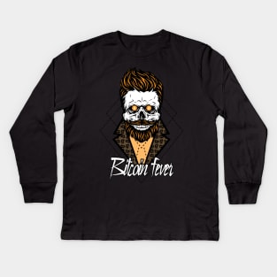 Bitcoin Fever Kids Long Sleeve T-Shirt